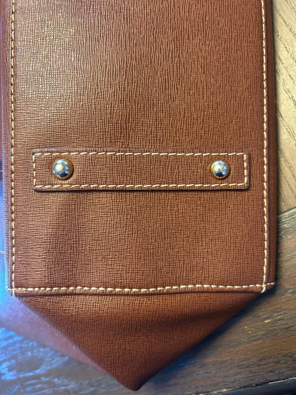 Dooney & Bourke Chestnut Brown Leather Tote - Picture 8 of 9